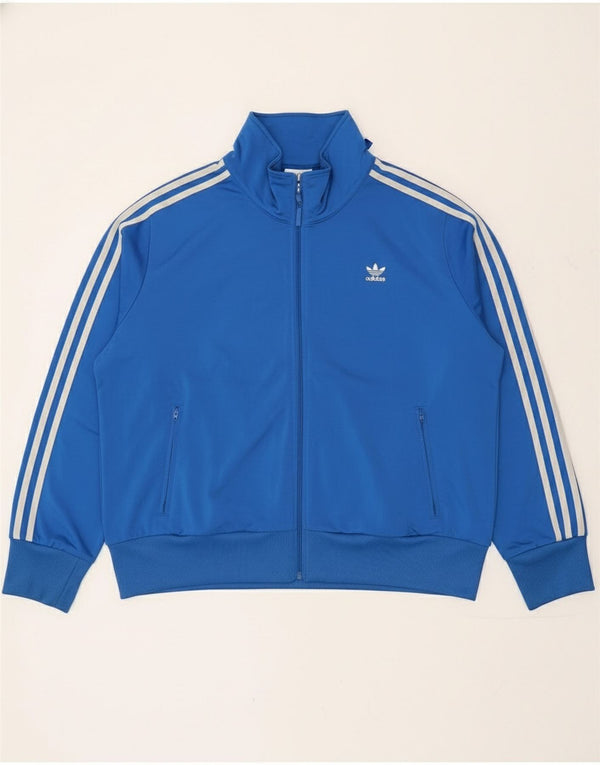 Adidas Damen Übergroße Trainingsjacke, UK 28/30 3XL Blaues Polyester