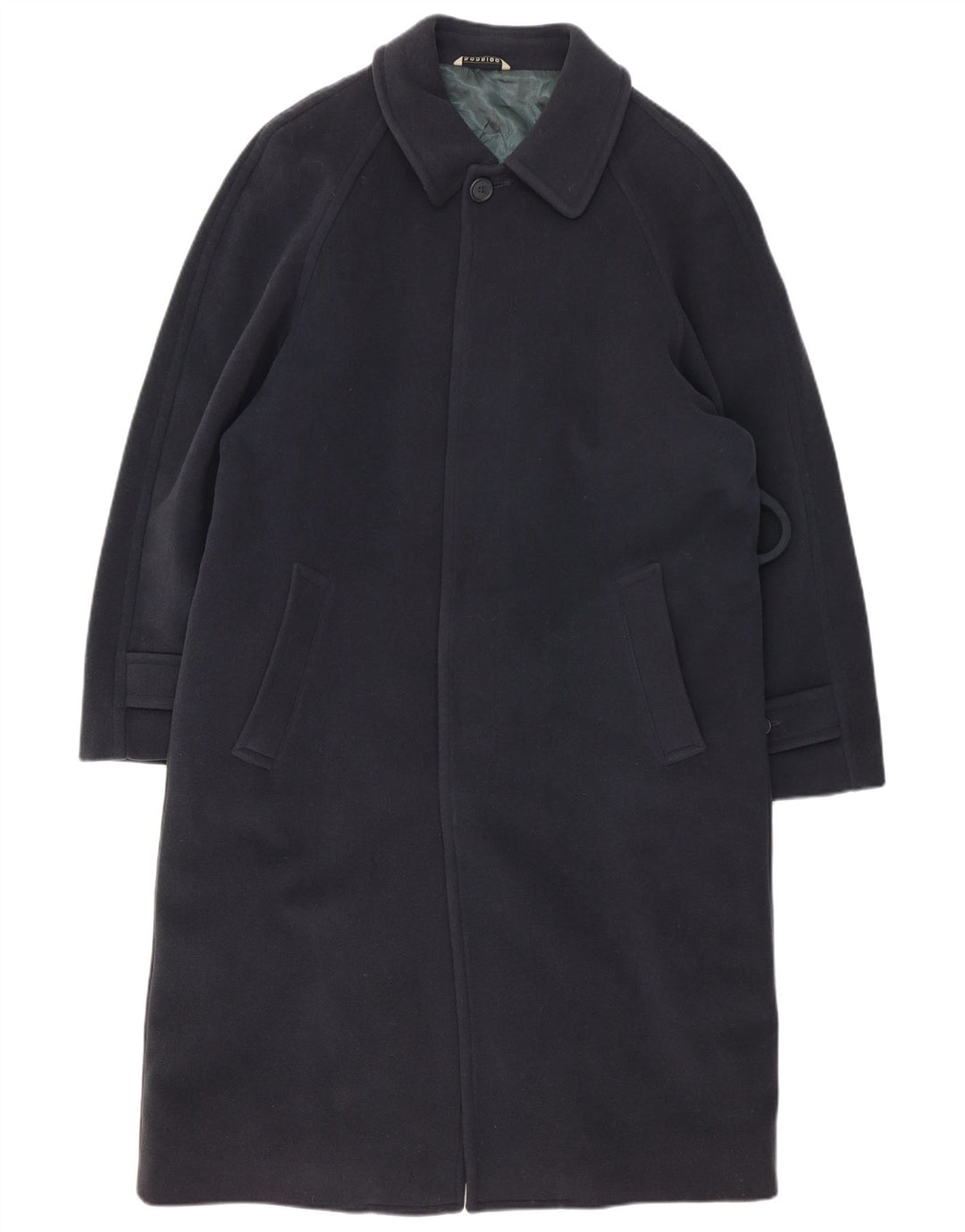 Rodrigo Herrenmantel IT 48 Mittelmarineblaue Wolle