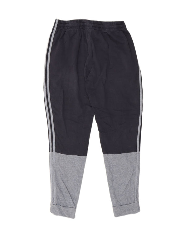 Adidas Herren-Trainingshose, Jogginghose, groß, marineblau, Colourblock-Baumwolle