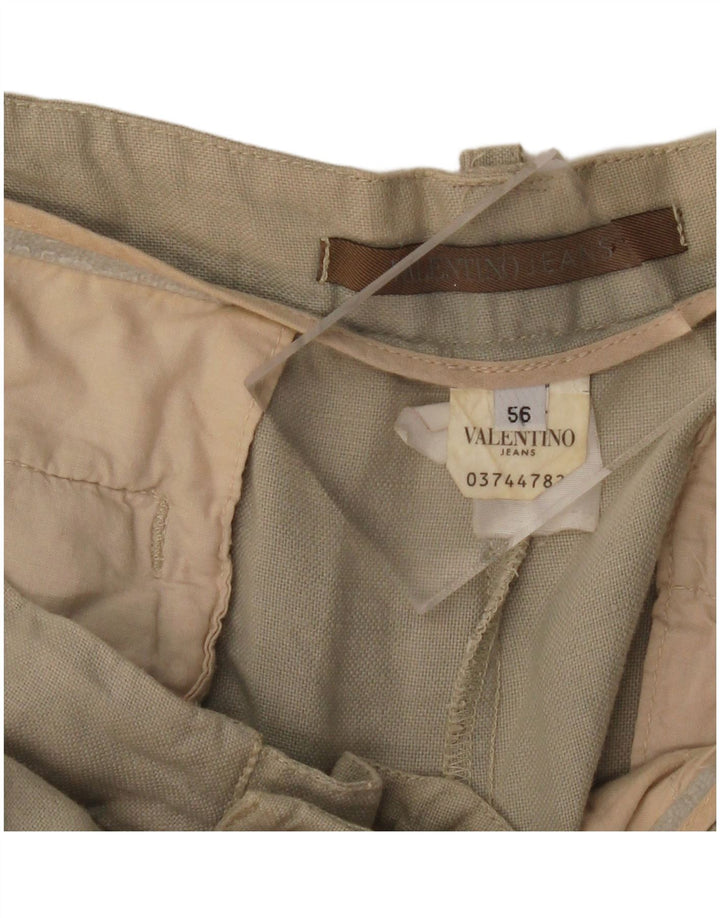 VALENTINO JEANS Herren gerade Freizeithose IT 56 3XL W38 L34 Beige