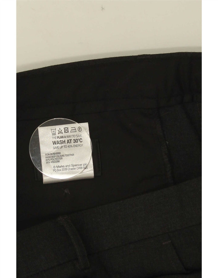 Marks & Spencer Herren-Anzughose mit Pegged-Anzug, W34, L31, graues Polyester