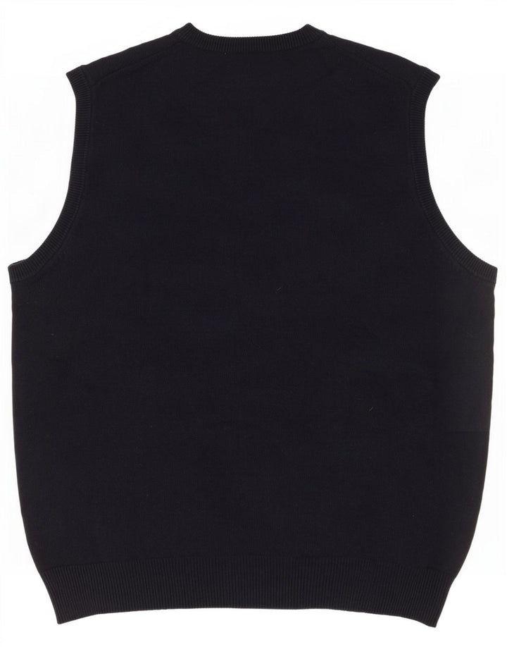 Marks & Spencer Herren-Tanktop „Harbor“ aus blauer Baumwolle, groß, Marineblau