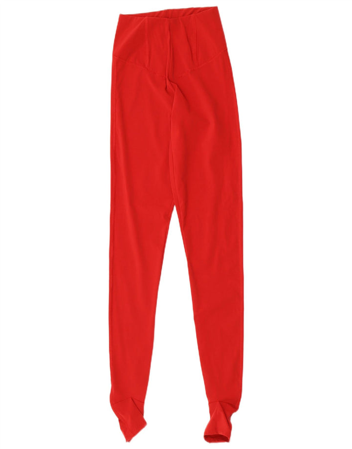 Zara Damen Steigbügel-Leggings UK 8 Small Rot