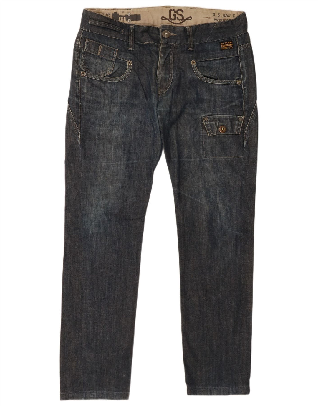 G-Star Herren Cargo Slim Jeans W34 L31 Marineblau