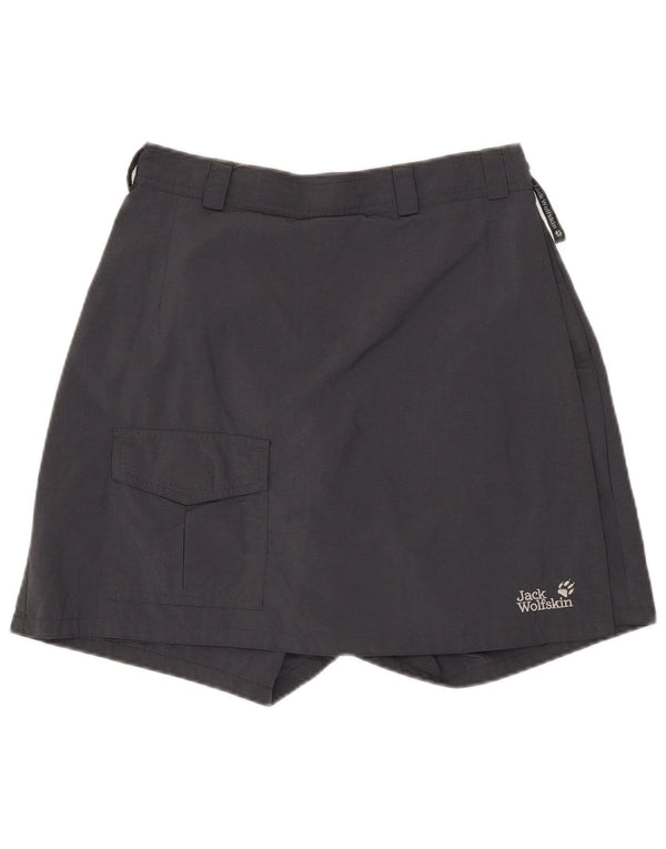 Jack Wolfskin Damen Skort UK 12/14 Mittelgraues Polyamid