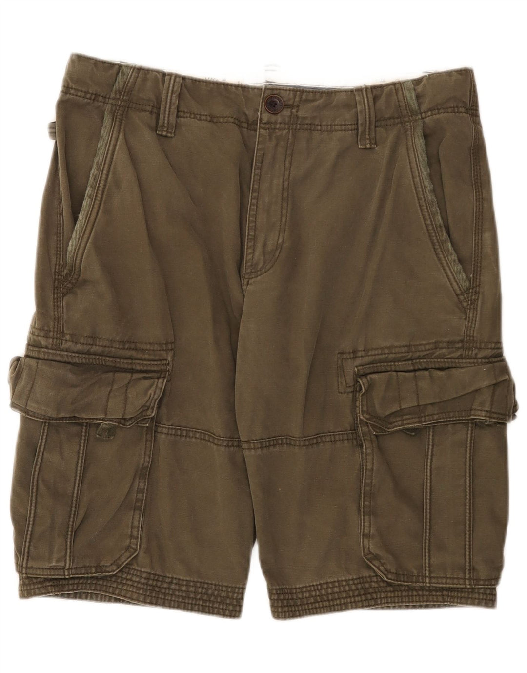 Fat Face Herren-Cargo-Shorts W34, große Khaki-Baumwolle