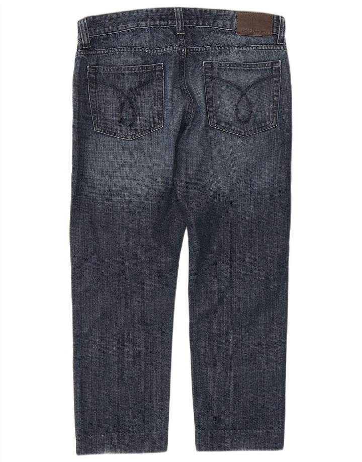 CALVIN KLEIN Damen Crop Skinny Jeans W33 L26 Blau