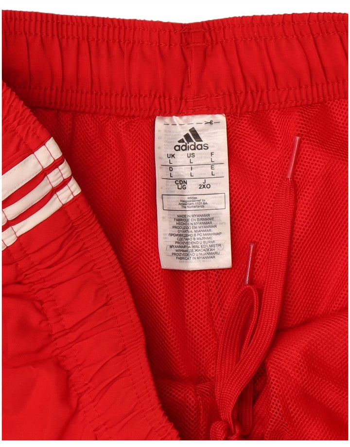 Adidas Herren Sport Shorts Großes rotes Polyester