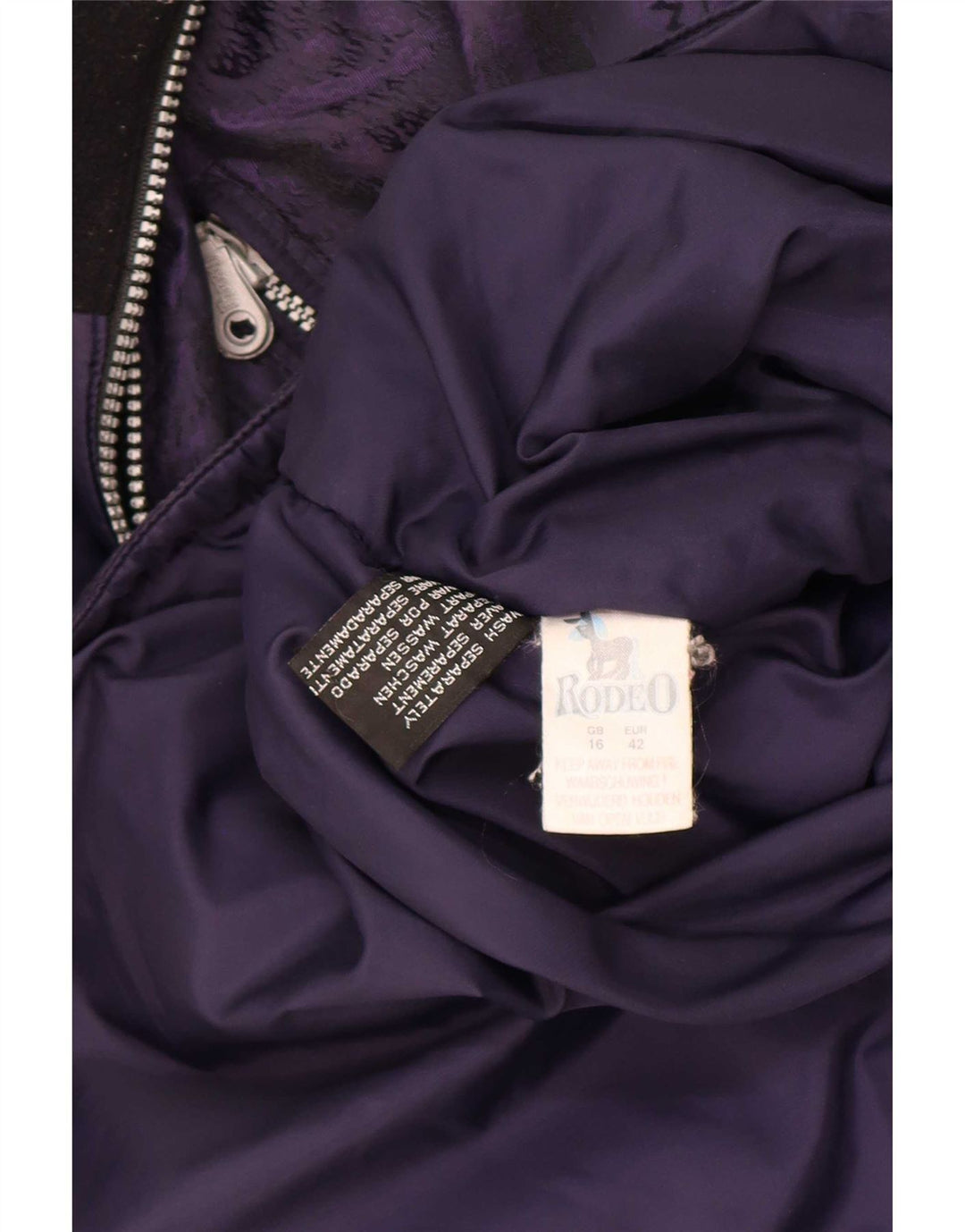 Rodeo Womens Hooded Übergroße Anorakjacke UK 16 Large Lila Polyester
