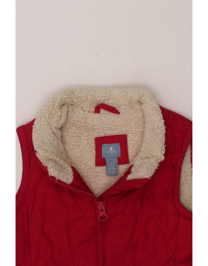 GAP Girls Sherpa Gilet 3-4 Years Pink Polyester Vintage Gap and Second-Hand Gap from Messina Hembry 