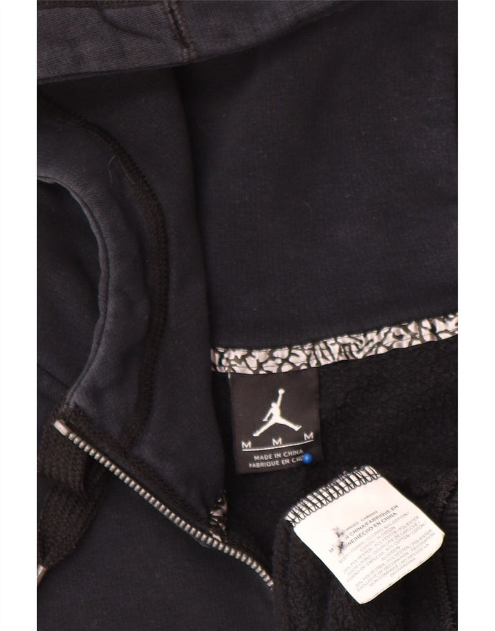 Jordan Herren-Kapuzenpullover mit Reißverschluss, mittelschwarz, Baumwolle
