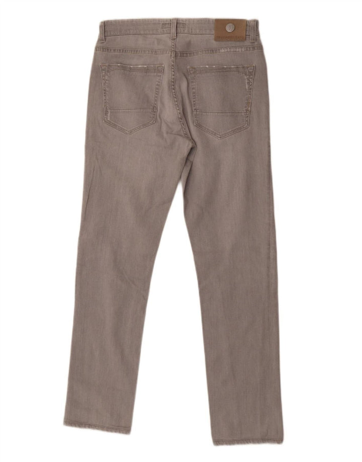 Trussardi Herren Slim Jeans W29 L30 Graue Baumwolle