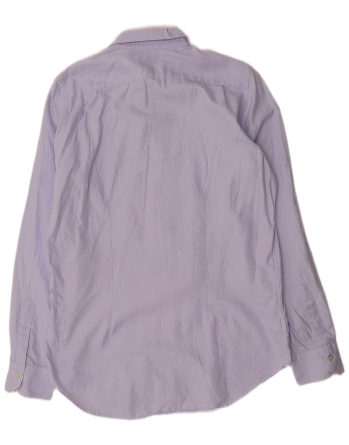 Paul Smith Herrenhemd Größe 41 16 Große blaue Nadelstreifen-Baumwolle