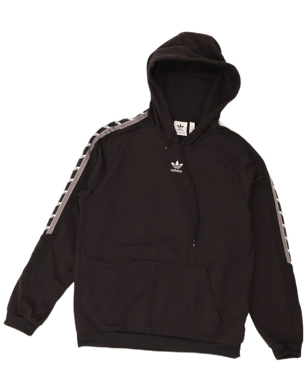 Adidas Herren Graphic Hoodie Pullover Mittelschwarzes Colourblock-Polyester