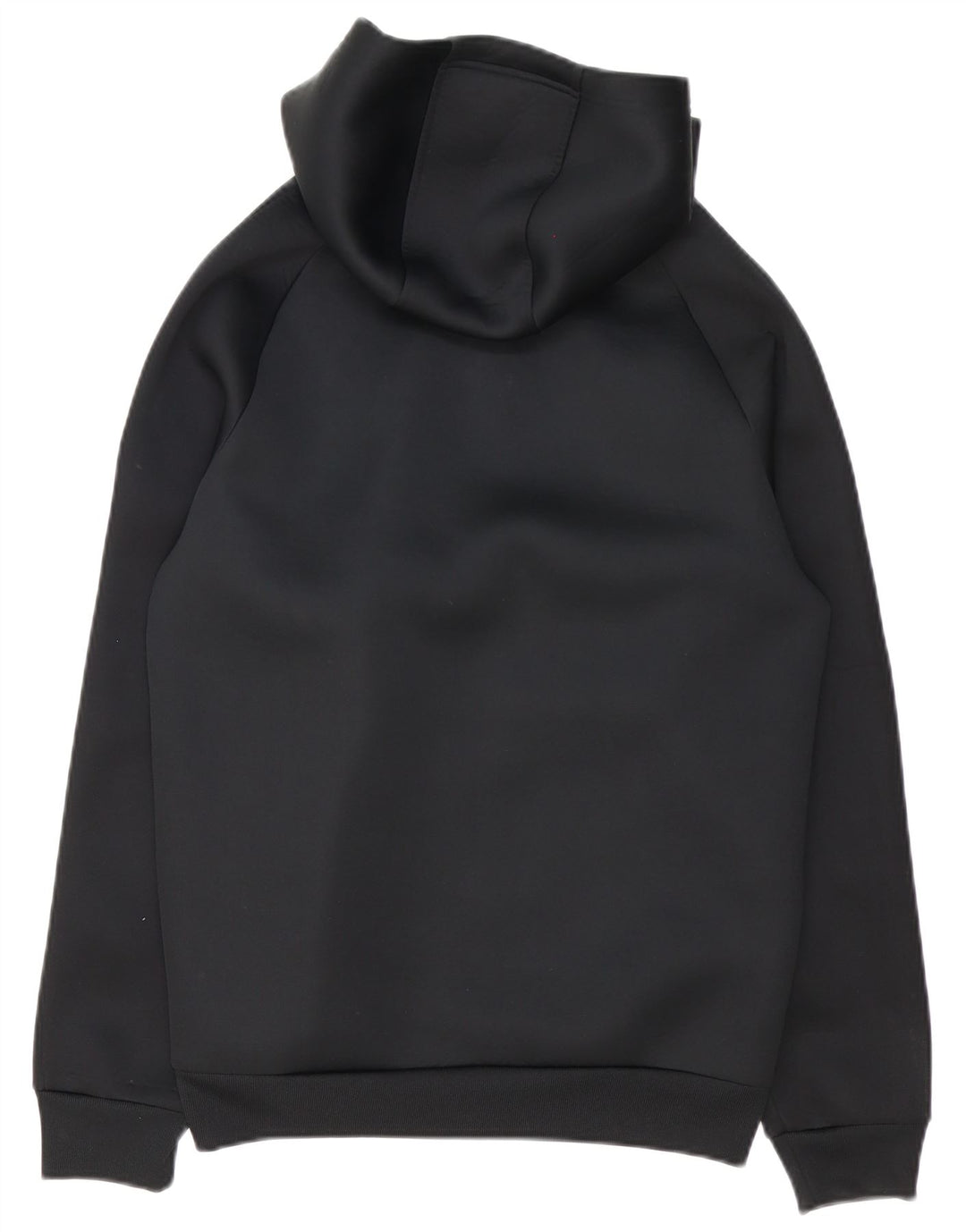 Adidas Herren-Kapuzenpullover mit grafischem Reißverschluss, klein, schwarz, Farbblock-Polyester