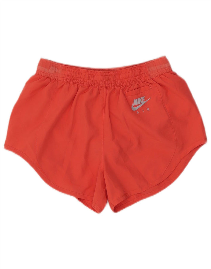 Nike Damen Dri Fit Sport Shorts UK 4 XS Rot Polyester
