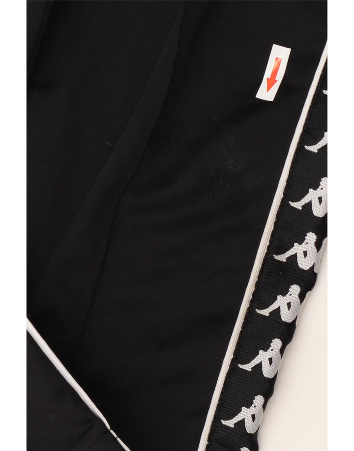 Kappa Jungen-Trainingshose mit Grafik, 7–8 Jahre, schwarzes Polyester