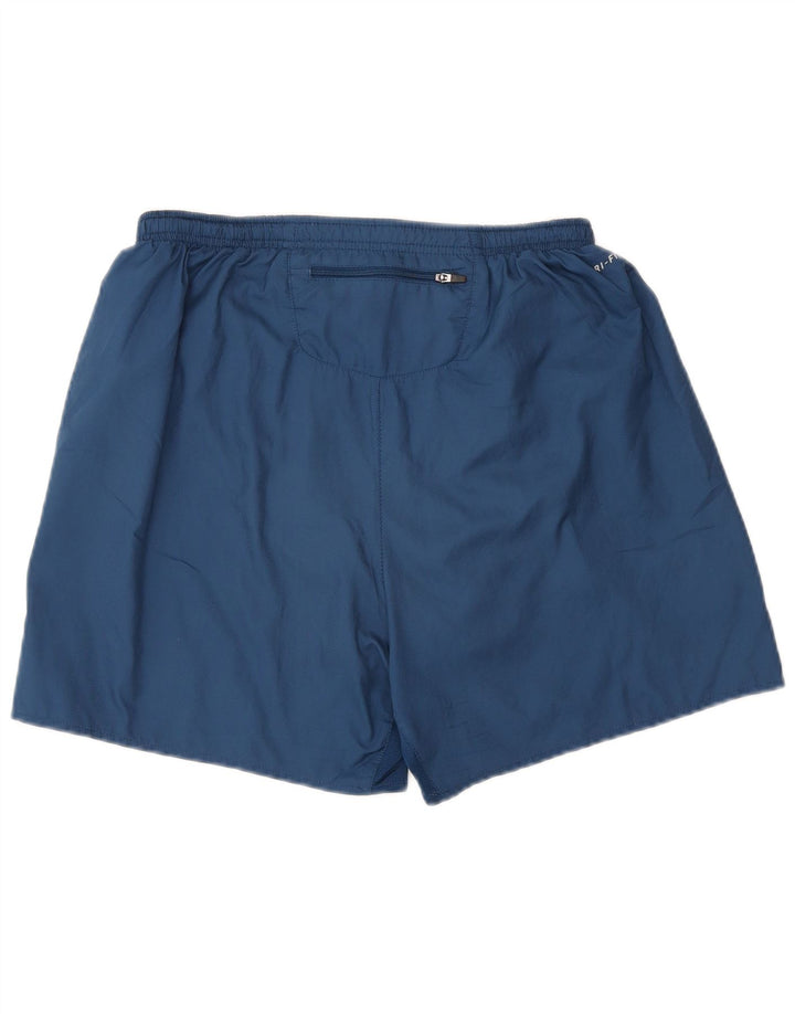 Nike Herren-Sportshorts mit normaler Passform, mittelblau, Farbblock-Polyester, Sport