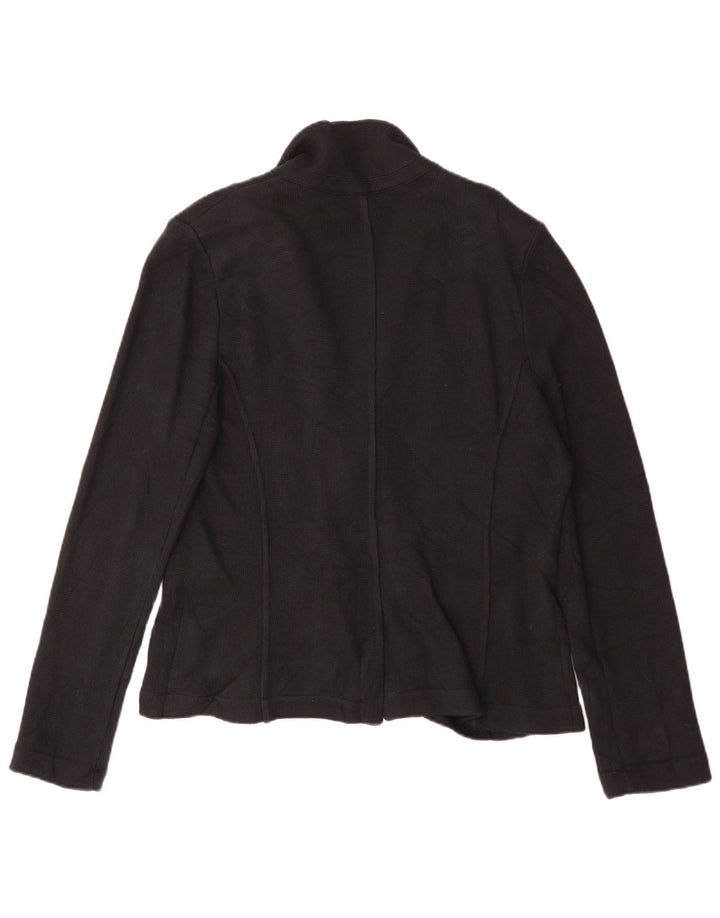 Whistles Damen-Blazerjacke mit 2 Knöpfen, UK 16, Größe L, Schwarz, Baumwolle
