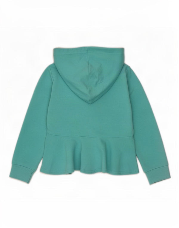 Champion Mädchen-Kapuzenpullover mit grafischem Reißverschluss, 3–4 Jahre, türkisfarbenes Polyester
