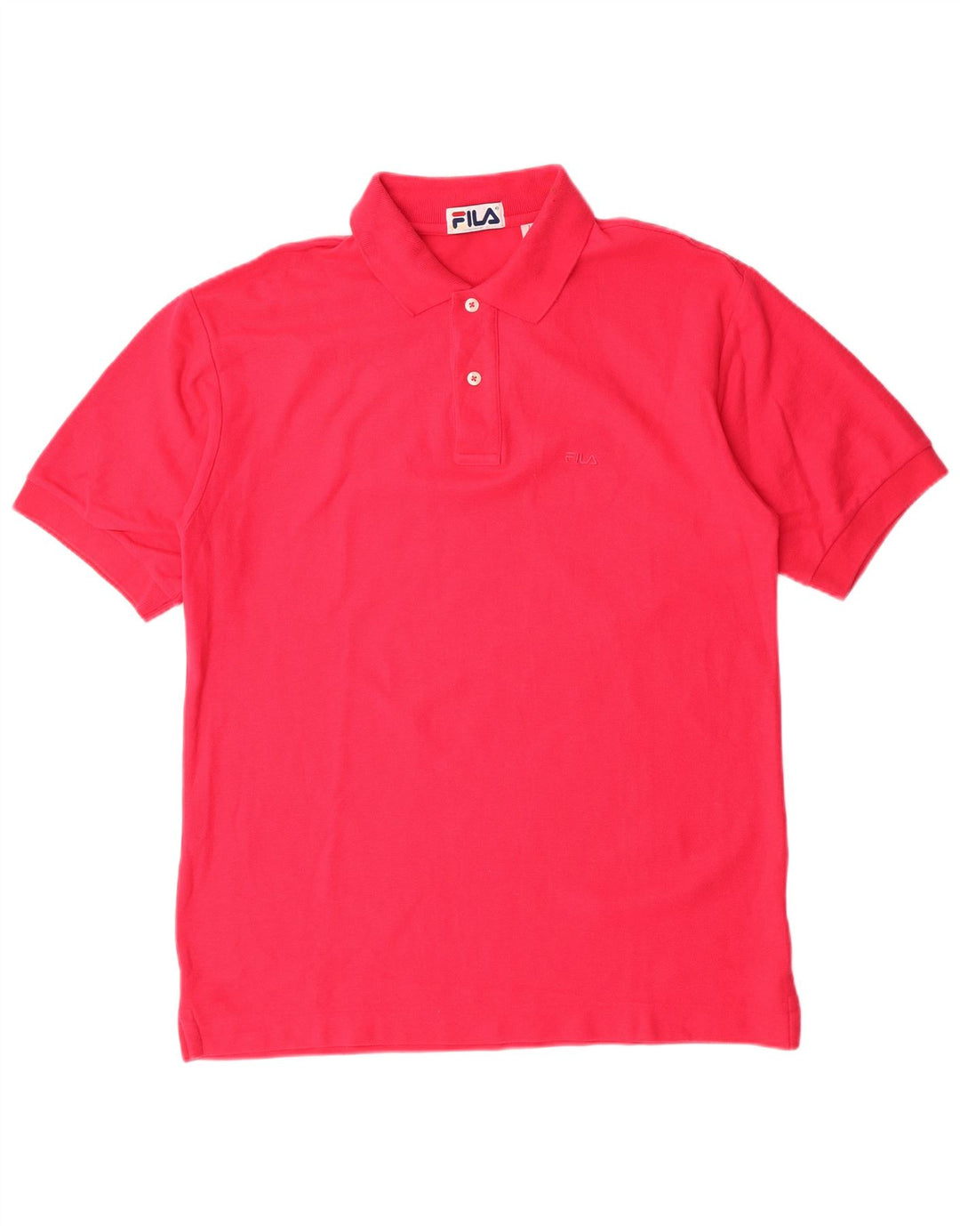 Fila Herren Poloshirt IT 46 Small Rosa Baumwolle