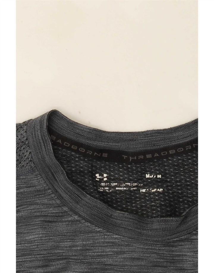 Under Armour Herren Heat Gear Top Langarm Mittelgrau meliert