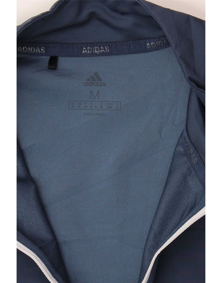 Adidas Herren-Trainingsanzug mit Grafik-Pullover, mittelgroß, Marineblau, Farbblock