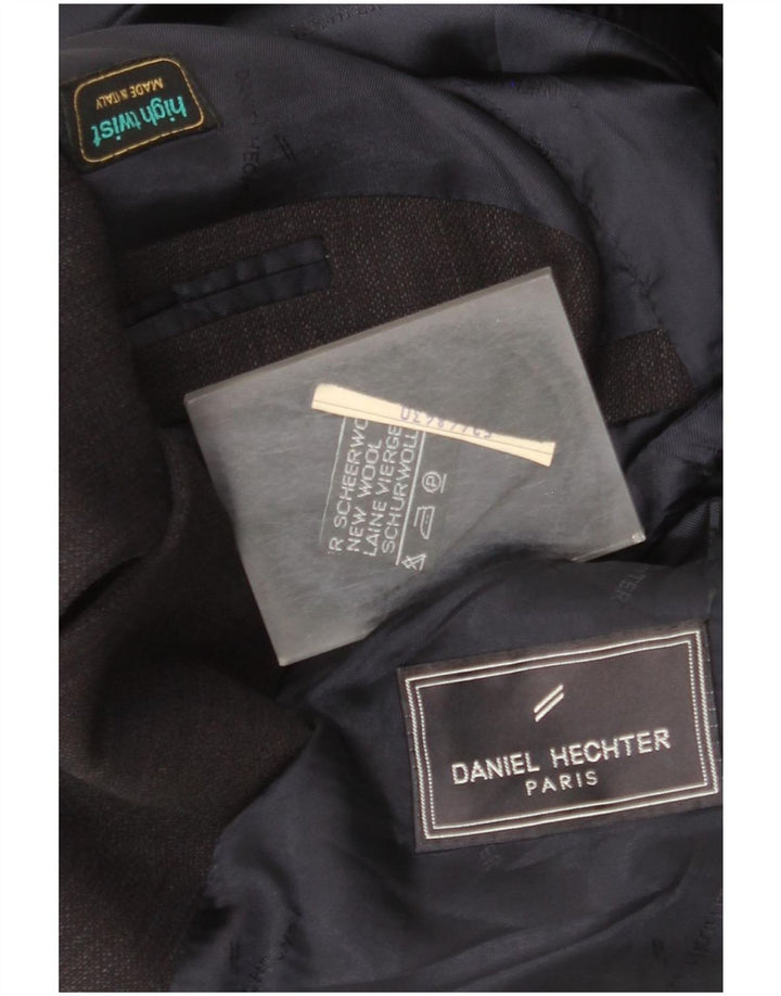 Daniel Hechter Herren 3-Knopf-Blazerjacke UK 40 Große marineblaue Schurwolle