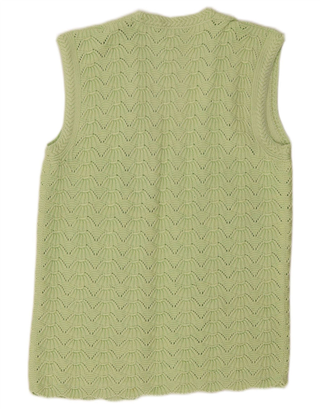 Vintage Damen Offener Cardigan Pullover UK 14 Mittelgrün