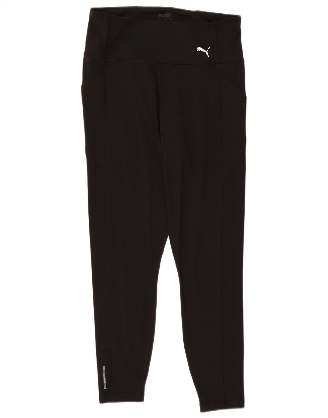 Puma Damen Crop Leggings UK 12 Medium Schwarz