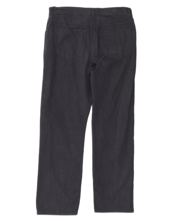 Marks & Spencer Gerade Freizeithose für Herren, W36, L31, Marineblau, Baumwolle