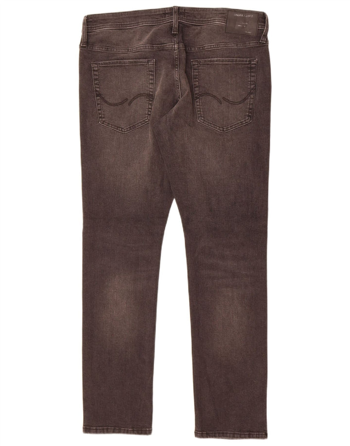 Jack & Jones Herren GLENN Slim Jeans W36 L32 Graue Baumwolle