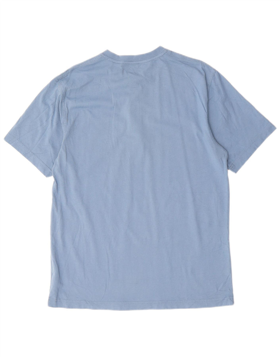 L.L.BEAN Herren-T-Shirt mit traditioneller Passform, mittelblaue Baumwolle