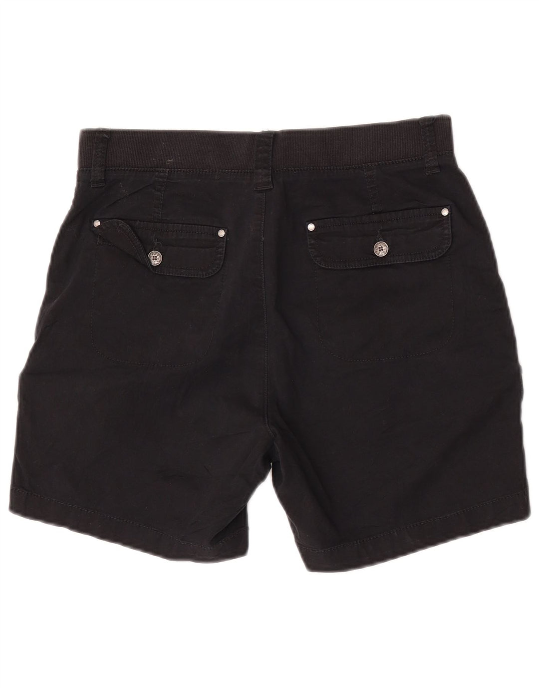 Lee Womens Mid Rise Relaxed Fit Cargo Shorts US 6 Medium W30 Schwarze Baumwolle