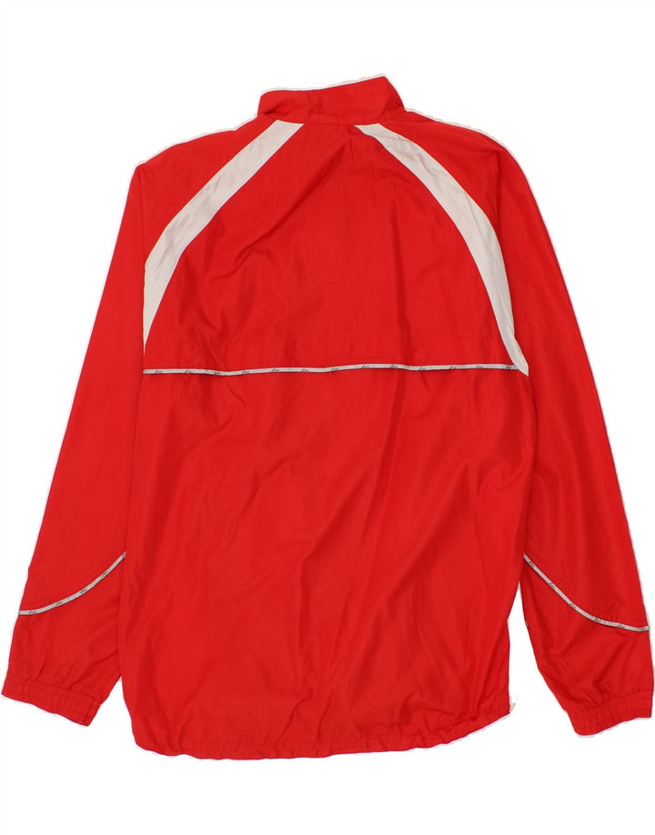 ASICS Mens Tracksuit Top Jacket XL Red Colourblock Microfibers Vintage Asics and Second-Hand Asics from Messina Hembry 