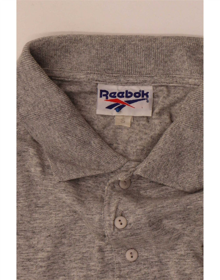 Reebok Herren Poloshirt Small Grau meliert