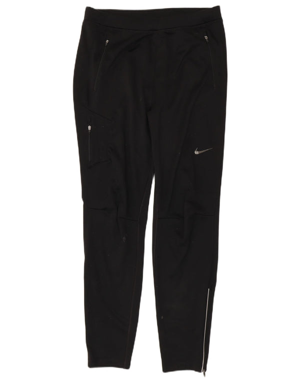 Nike Womens Tracksuit Trousers UK 14 Large Black Polyester