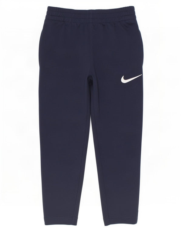 Nike Jungen-Trainingshose, 4–5 Jahre, Größe S, Marineblau, Farbblock