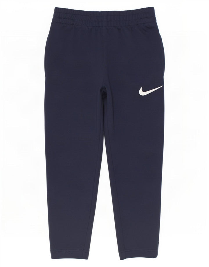 Nike Jungen-Trainingshose, 4–5 Jahre, Größe S, Marineblau, Farbblock