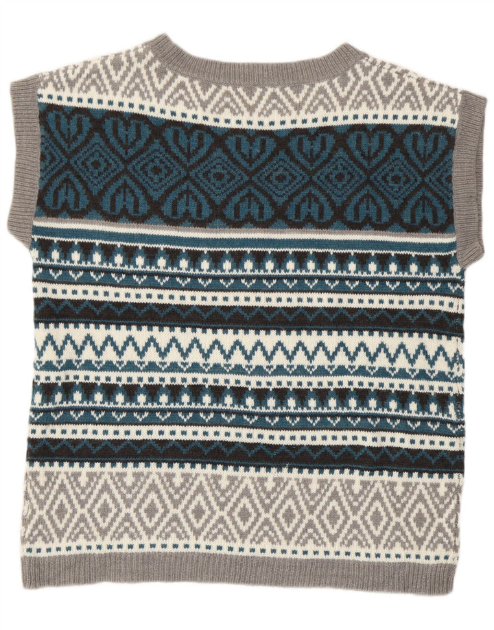 Marks & Spencer Damen-Tanktop in Übergröße, Größe S, Grau, geometrisch