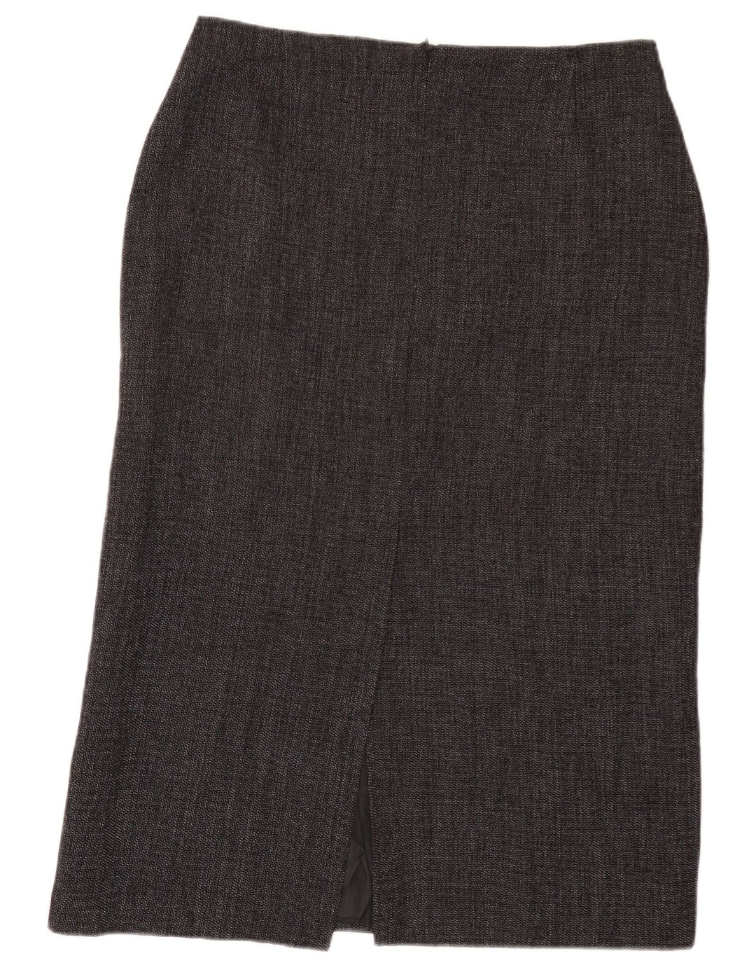 Marks & Spencer Damen Midi-Rock, gerade, UK 14, Größe L W32, Grau