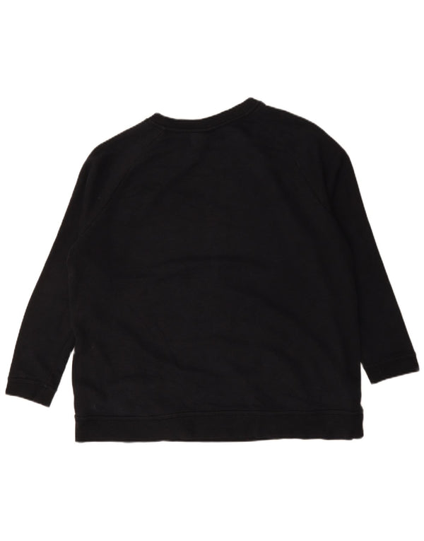 Nike Womens Graphic Oversized Sweatshirt Pullover UK 18 XL Schwarz Baumwolle