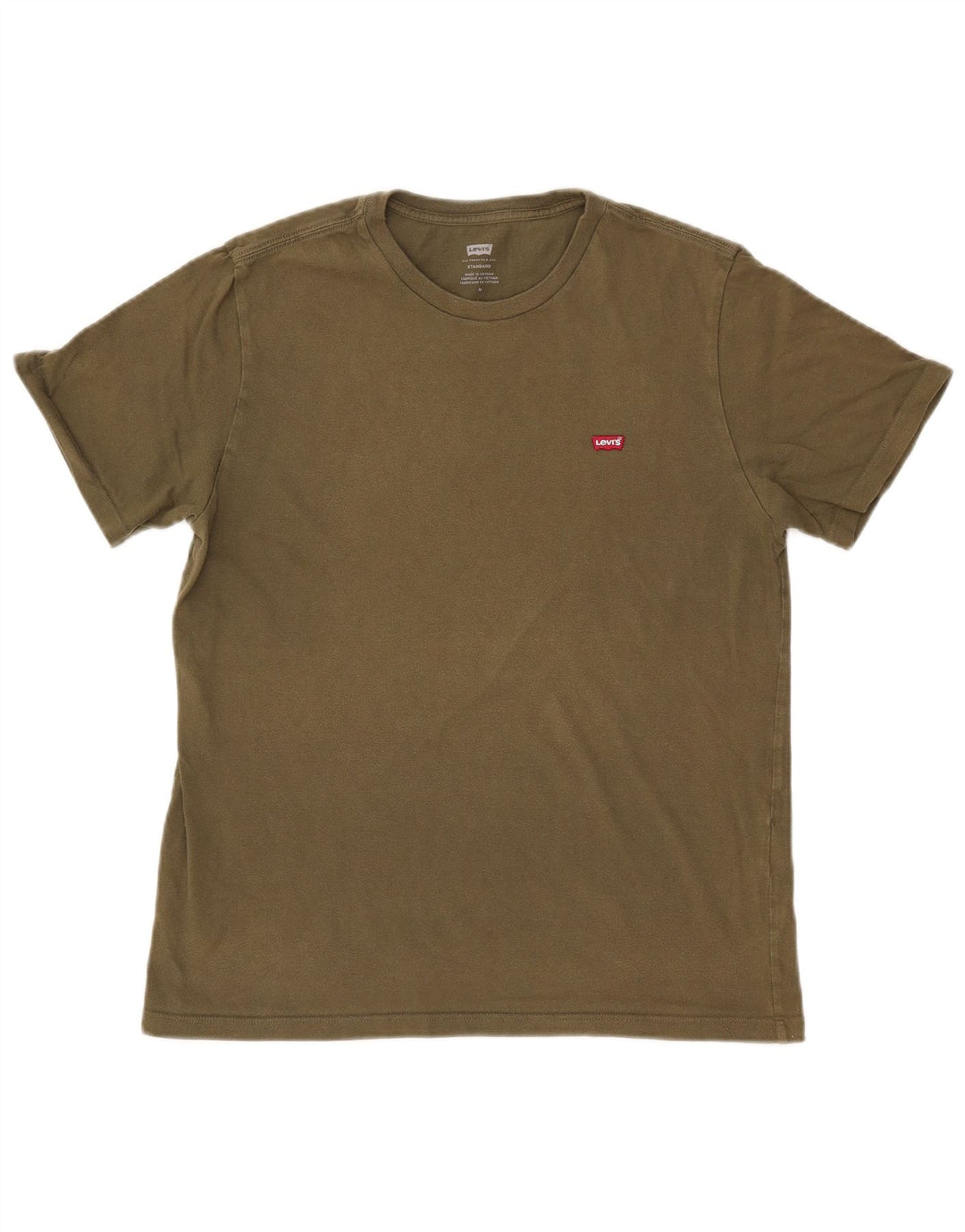LEVI'S Herren-T-Shirt mit Standard-Passform, mittlere Khaki-Baumwolle