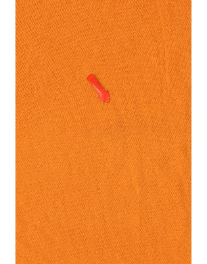 Zara Damen T-Shirt Top UK 12 Medium Orange
