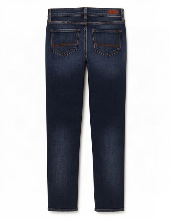 Tommy Hilfiger Damen Slim Jeans W28 L30 Marineblau Baumwolle