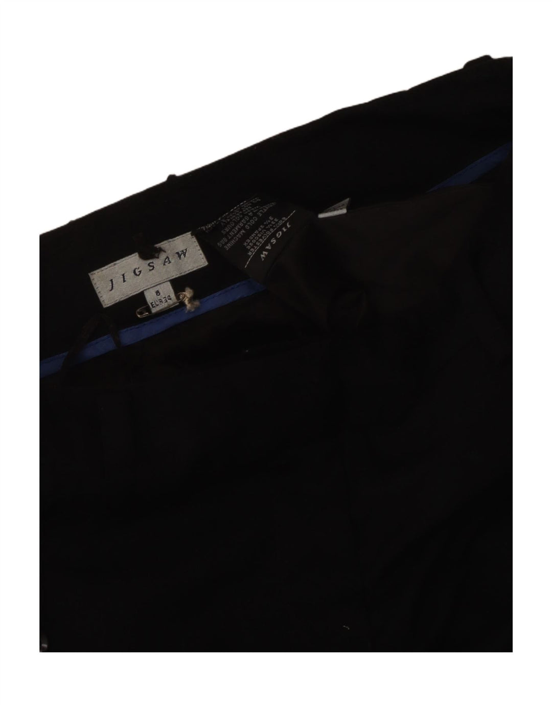 Jigsaw Damen Bootcut Chino Hose UK 8 Small W30 L31 Schwarz Polyester