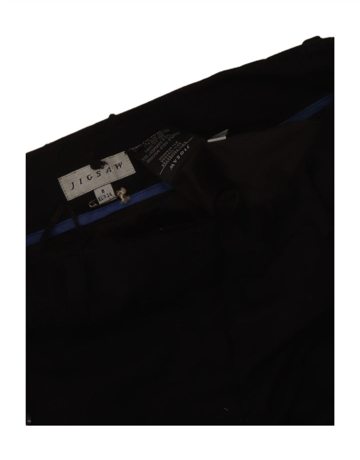 Jigsaw Damen Bootcut Chino Hose UK 8 Small W30 L31 Schwarz Polyester
