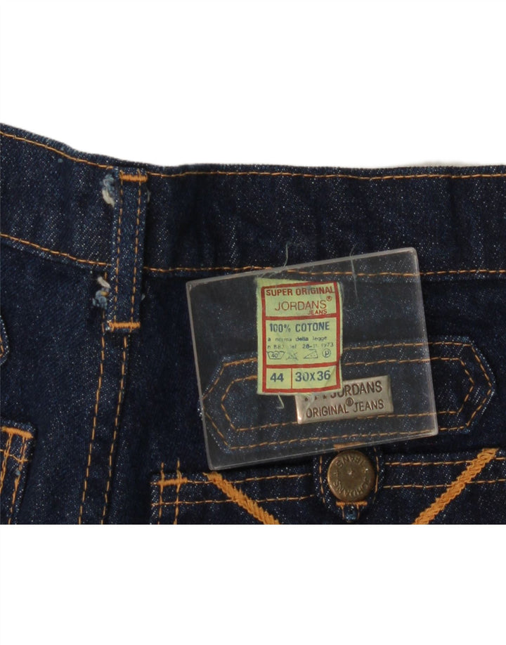 Vintage Damen Bootcut Jeans W30 L33 Marineblaue Baumwolle