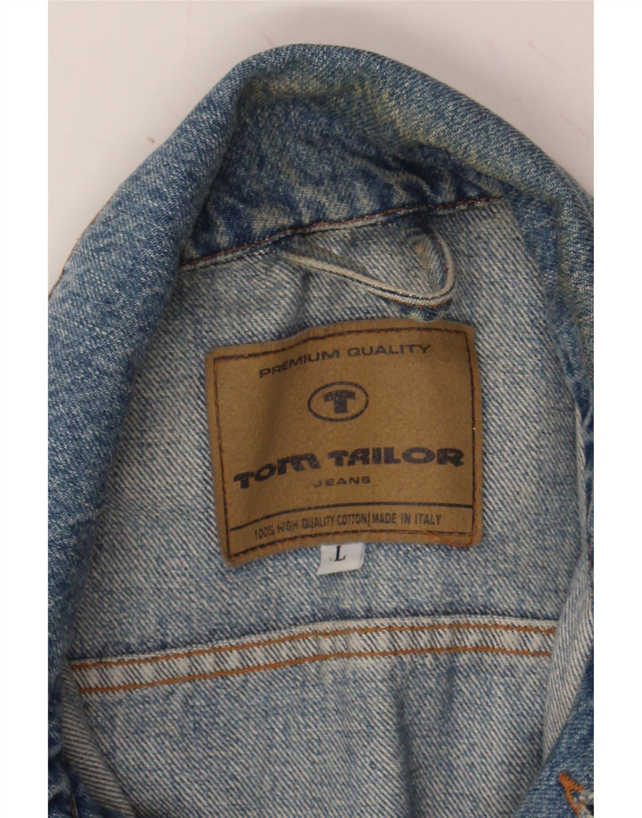 TOM TAILOR Mens Denim Jacket UK 40 Large Blue Cotton Vintage Tom Tailor and Second-Hand Tom Tailor from Messina Hembry 