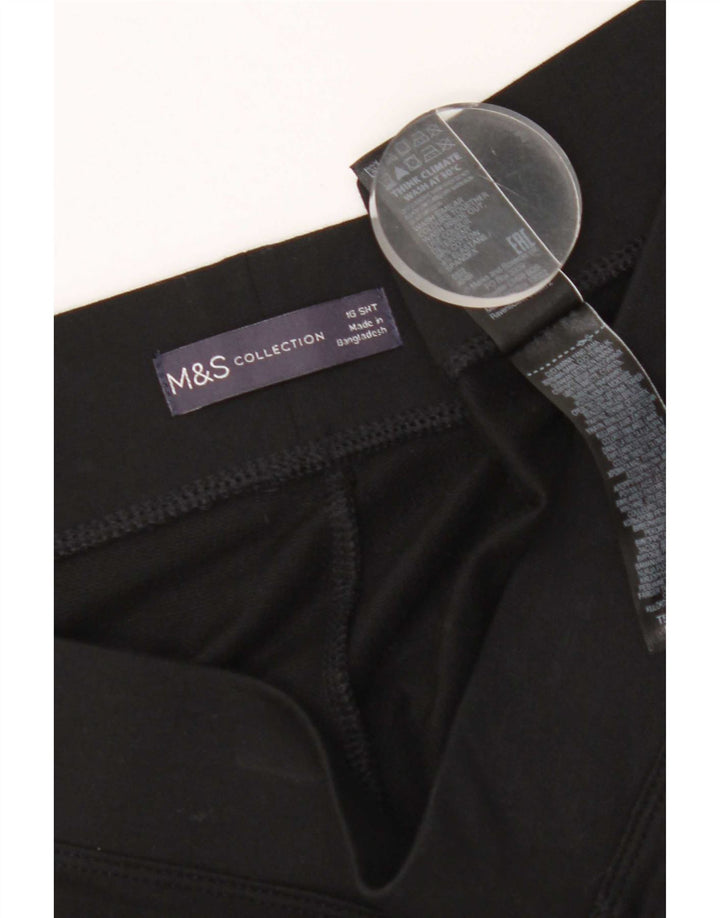 Marks & Spencer Damen-Trainingshose, UK-Größe 44, Größe L, Schwarz, Baumwolle